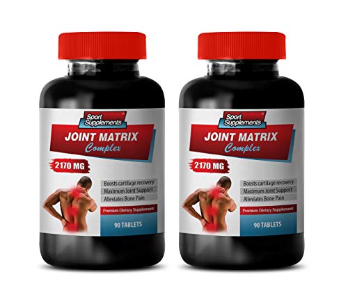 Joint Supplements with msm - Joint Matrix Complex 2170MG - Premium Dietary Supplement - glucosomine with msm - 2 Bottles 180 Tablets