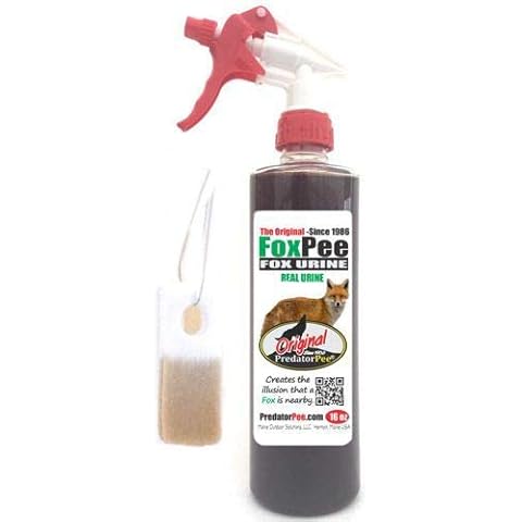 PredatorPee Original Fox Urine -Territorial Marking Scent-16oz Spray Bottle Combo with ScentTags Cover