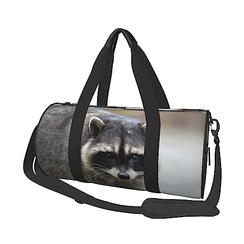 Sac de sport rond durable Wildlife noir à grande capacité et haute résistance