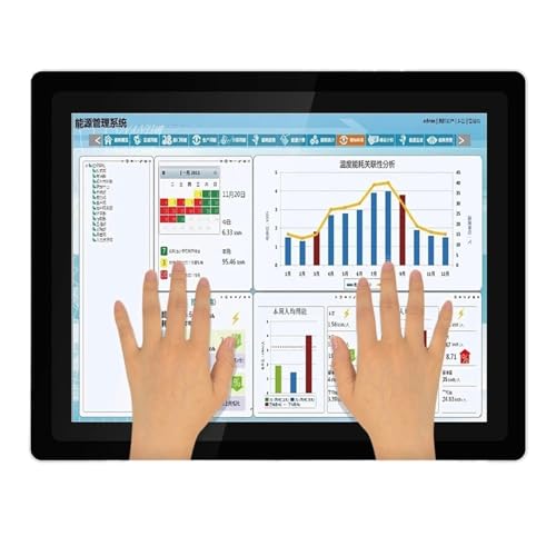 Image of 1pc 10 12 15 17 Inch Industrial Display Screen Fully Enclosed Mini Computer Monitor with Capacitive Touch Screen HDMI Interface(10.4 inch HDMI VGA)