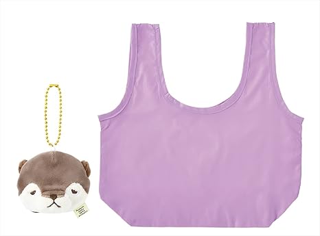 Amazon Co Jp りぶはあと エコバッグミニ 手のひらエコバッグミニ カワウソのくるり ポーチ 全長約5 6cm バッグ 全長約31cm コンパクト 419 33 ホーム キッチン