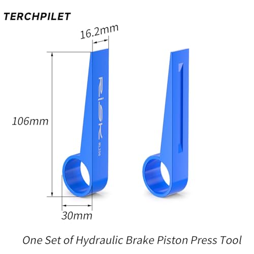 Image of Bike Piston Press Tool for Shimano, Brake Pad Spreader Tool for Shimano Disc Brake Caliper, Blue Color, Plastic