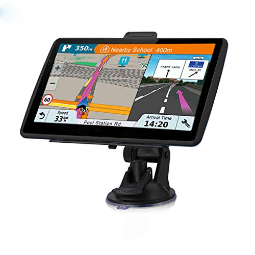 GPS Navigator for Car, Latest 2024 Map 7 inch Touch Screen Car GPS 256-16GB, Voice Turn Direction Guidance, Pre-Installed North America Lifetime map Free Update