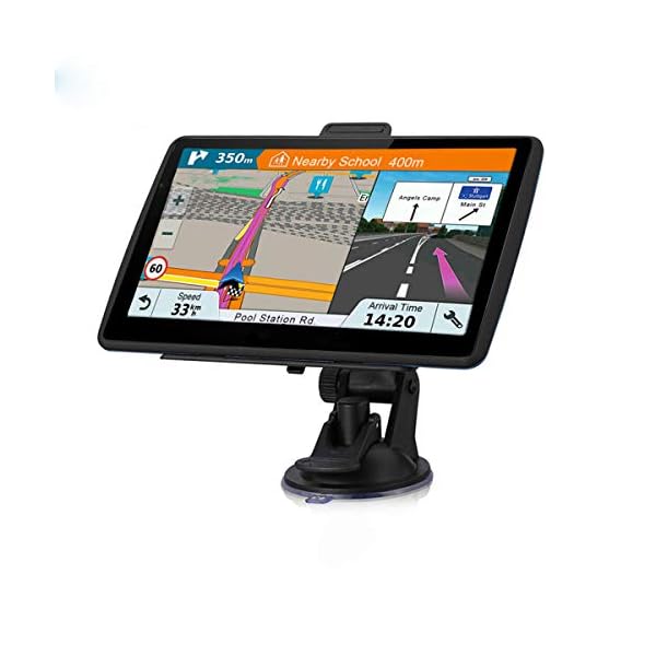 GPS Navigator for Car, Latest 2024 Map 7 inch Touch Screen Car GPS 256-16GB, Voice Turn Direction Guidance, Pre-Installed North America Lifetime map Free Update