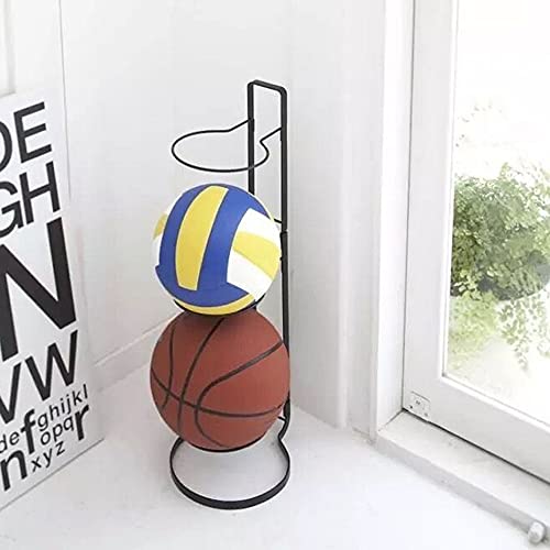Basketball Ball Storage Rack, 3 Tier Cube Ball Storage Holder, Freestanding Garage Sport Equipment Organizer Innovative Indoor Removable Vertical Display Stand For Volleyball Football Basketball #TOP7