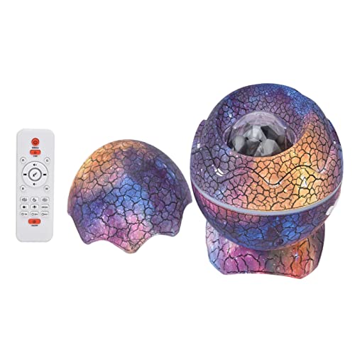 FTVOGUE de Estrella de Huevo de Dinosaurio, Luz Nocturna LED Ajustable, Altavoz Bluetooth con Ruido Blanco para Niños y Adultos