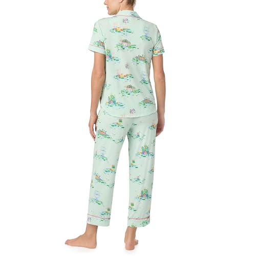 Image of kate spade new york Short Sleeve Cropped Pant PJ Set