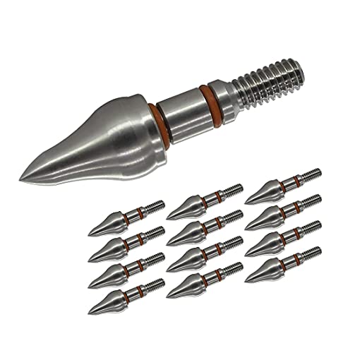 Wisdom Stainless Steel 100 Grain Archery Field Points #TOP28