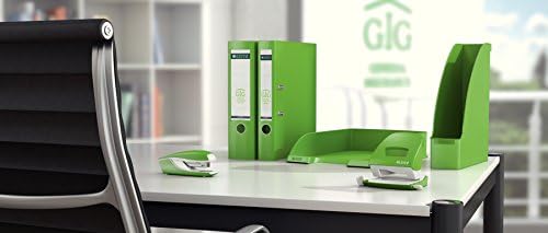 Leitz Zszywacz biurowy z metalu, na 30 arkuszy, w zestawie zszywki, ergonomiczny design, zielony, seria NeXXt, 55020050