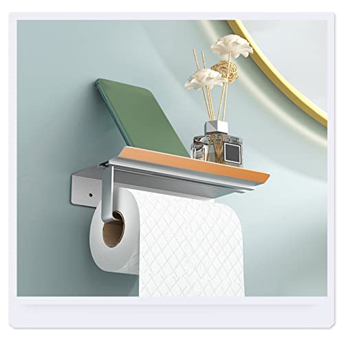 Toumeny Toilet Roll Holder, Bathroom Wall Mounted Paper Towel Holder, Toilet Phone Holder, Toilet Paper Holder For Washroom #TOP23