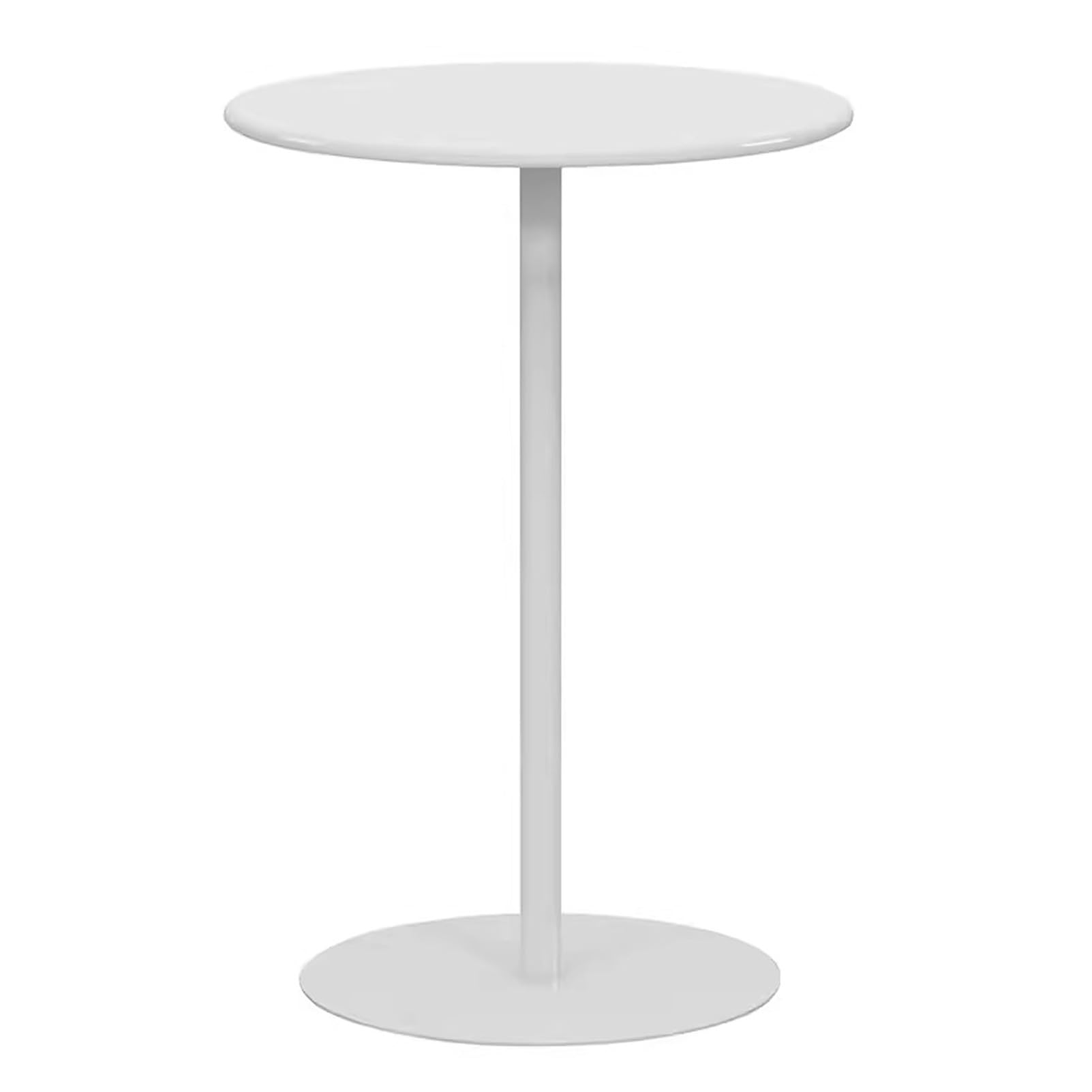 Piccolo tavolo rotondo da bar, tavolo alto da pub con robusta base in metallo, tavolo da pranzo compatto per cucina di casa e piccoli spazi, arredamento moderno