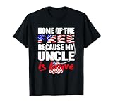 My Uncle Is Brave Home Of The Free - Proud Army Niece Nephew T-Shirt