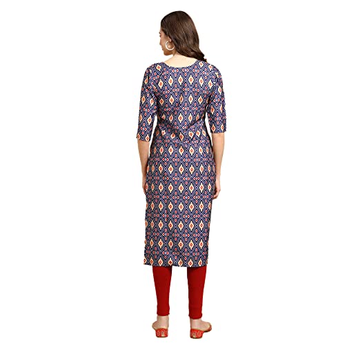 Image of Pinkmint Women's Crepe Digital Printed Straight Kurta
