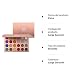 Paleta de sombras de ojos metalizadas con purpurina, 24 colores, prensadas, altamente...