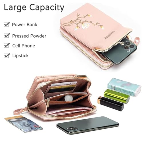 Forever Savour Women Sling Cross-Body Wallet with Mobile Cell Phone Holder,Forever Savour Mobile Phone Bag4