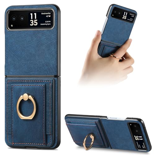 motorola razr 40/40s �P�[�X motorola razr 40 �P�[�X motorola razr 40s �P�[�X �X�G�[�h��PU���U�[+PC 2�w�\�� �n�C�u���b�h�ɂ��ϏՌ� 180�x�܂��� �����h�~ �w�����O�t�� �}�O�l�b�g�^�C