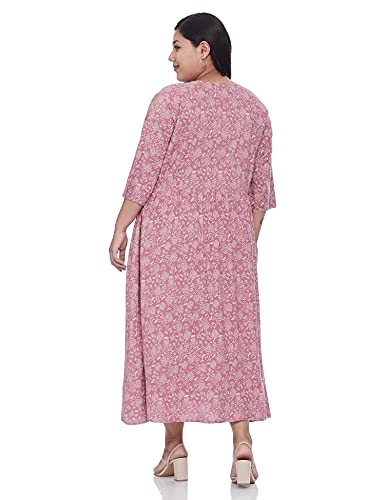 Image of Women's Rayon A-Line Midi Dress