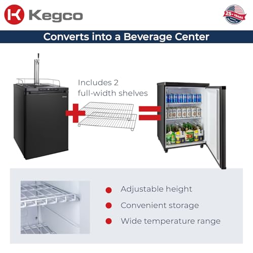 Image of Kegco 3PK309B-1 Keg Dispenser, 1 Tap, Black