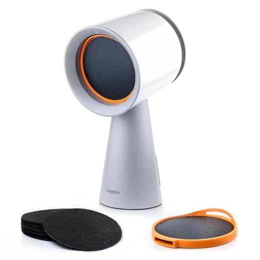 Breetee Portable Range Hood Kitchen - Powerful 3-Speed Suction Desktop Compact Range Hood with 2 Double Filter - Original Low Noise Kitchen Exhaust Fan with 2 Carbon Filters, Large Oil Collection Cup