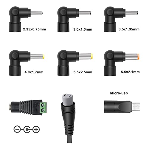 Powseed Universal 45W 5V 6V 7.5V 9V 12V 13.5V 15V Ac Dc Power Adapter For Household Electronics Routers Cctv Ip Cameras Speaker Usb Hub Tablet Led Strips, Multi Voltage Supply Cord Charger 1A 2A 3A #TOP2