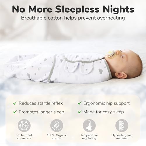 Image of Mama Cheetah Baby Swaddle Blanket with Zipper, Newborn Swaddle Sack, Baby Swaddles Sleep Sack 0-3 Months, Baby Swaddle Wrap for Baby Boy & Baby Girl, 3-Pack