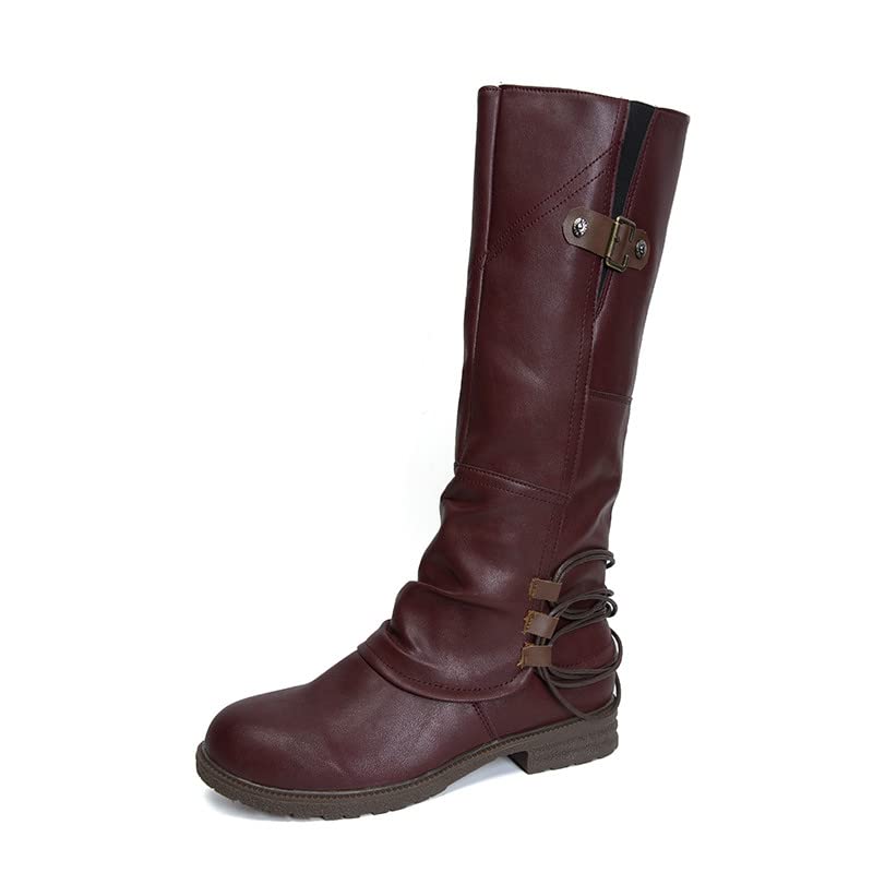 Bottines imperméables femmes à lacets et boucle mode pour marcher au sec