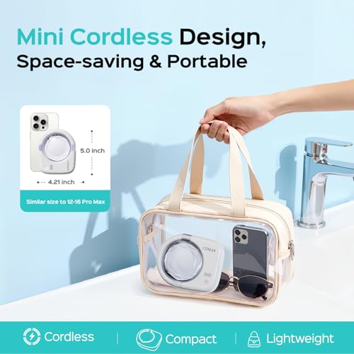 COSLUS C50 Sonic Retainer Cleaner Machine: Cordless Professional Dental Cleaning Pod for Retainer, Aligner, Night Guard Deep Cleaning - Rechargeable Mini Travel Design, Quiet for Home Use with Timer by COSLUS - Image 6