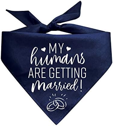 My Humans are Getting Married Printed Dog Bandana (Assorted Colors)