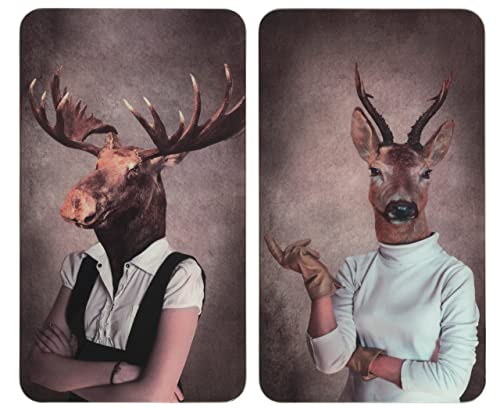 WENKO Herdabdeckplatte Universal Humanisation Female, 2er Set Herdabdeckung für alle Herdarten, Gehärtetes Glas, 30 x 52 cm, mehrfarbig WENKO Herdabdeckplatte Universal Humanisation Female, 2er Set Herdabdeckung für alle Herdarten, Gehärtetes Glas, 30 x 52 cm, mehrfarbig