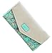 SeptCity Womens Wallet Floral Leather Western Bifold Clutch-Green