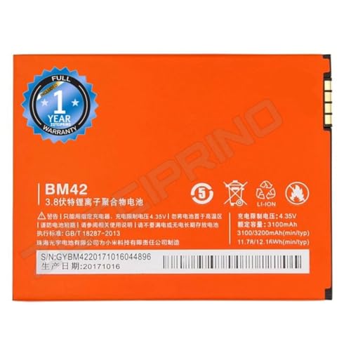 Image of Original BM42 Battery for Redmi Note 3G /4G Note Battery with 1 Year Warranty****(CC238)