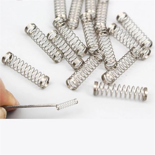 Resorte de compresión de acero inoxidable 304 de 30mm de longitud y diámetro de 4mm, 10 unidades 3