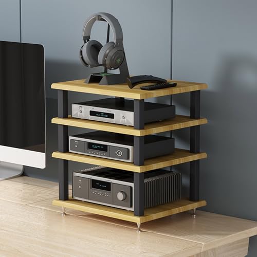 Support de lecteur multimédia AV étagère porte-CD de stockage audio multicouche - 2