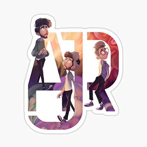 AJR The Click Galaxy Sticker Eco-Solvant Ink, Waterproof, Irregular Shaped, Wall Decal, Made in USA
