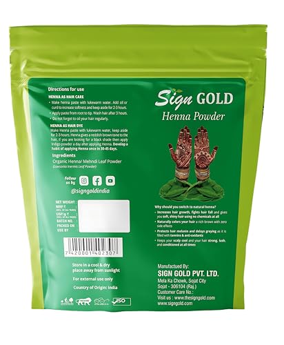 Polvo de Henna Pura 100% para Tinte de Cabello - Rojo 400 g miniatura 2