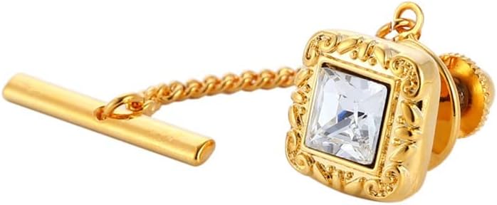 Tie Buckle Men's Business Shirt Tie Pin Fixed Tie Lock Buckle Tie Clip Decoration (A One Size)