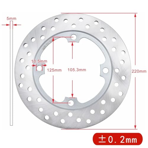 Disque de frein arrière 220 mm pour vos sorties motardes en CB600 PC34