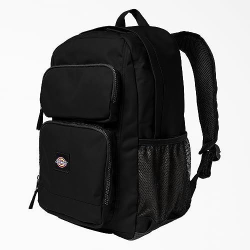 Dickies Double Pocket Backpack, BLACK, AL2