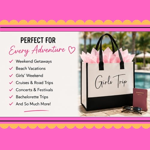Bolsos tote para viaje de chicas 'Awkward-AF' (juego de 3, 4 o 5), regalo o detalle festivo para amigas, hermanas u otro grupo de mujeres miniatura 5