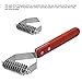 OPPWONG Dematting Comb for Dogs, Y Shape Undercoat Brush Dog Brush for Shedding Dog Comb Cat Dog Wood Handle Deshedding Comb Grooming Tool for Detangling and Dematting Long, Matted