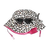 Mud Pie Baby Girl Hat & Sunglasses Set, Leopard Print, 6-18 Month