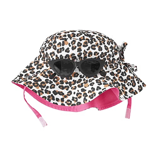 Mud Pie Baby Girl Hat & Sunglasses Set, Leopard Print, 6-18 Month #TOP21