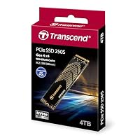Transcend MTE250S 4TB M.2 2280 NVMe PCIe Gen4x4, 3D TLC, with Dram(Graphene Heatsink), Bis zu 7,500/6,700 mb/s, Interne SSD für Laptop und Desktop-PC – Ansicht 2