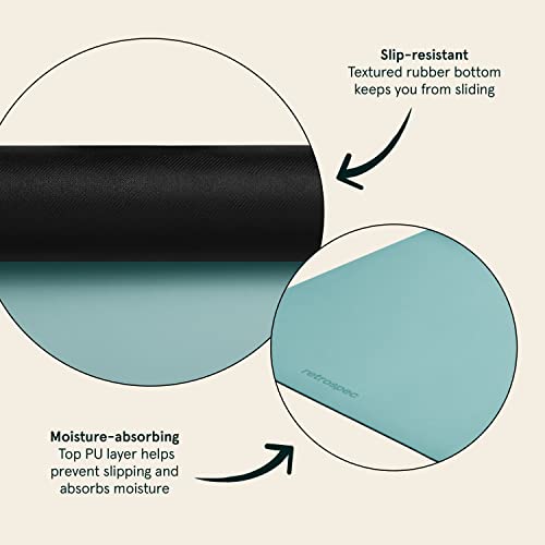 Image of Retrospec Laguna 5mm Yoga Mat - Fitness Mat for Women, Men & Children, Slip-Resistant and Moisture Absorbing Exercise Mat for Home, Pilates, Yoga and Floor Workouts