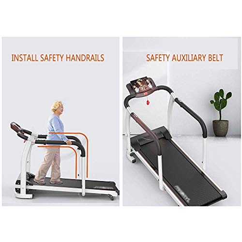 Image of Folding Treadmills Treadmill Middle Aged and Elderly Slow Speed Electric Treadmill Folding Armrest Fitness Equipment Product Slope, Adjustment