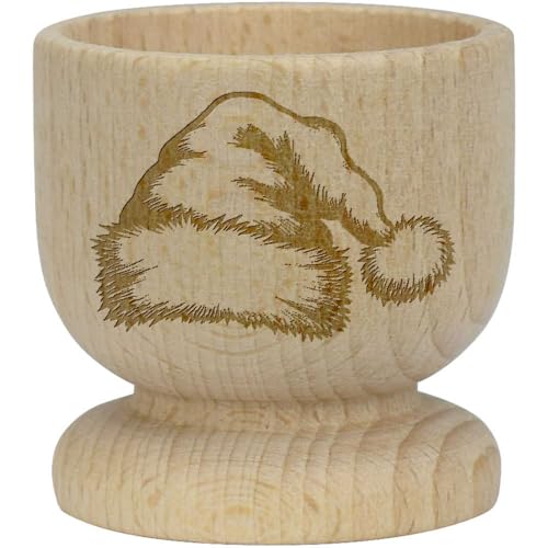 'Christmas Santa Hat' Wooden Egg Cup (EC00028771)