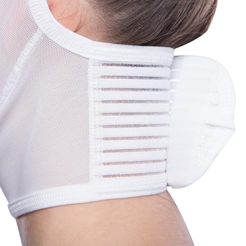 lipoelastic- fm extra- post surgical chin and neck lifting compression mask for women and men with velcro fastener
