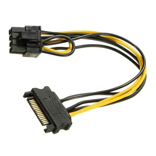 10 piezas cable conversor SATA 15 Pin a PCIe 8 Pin miniatura 3