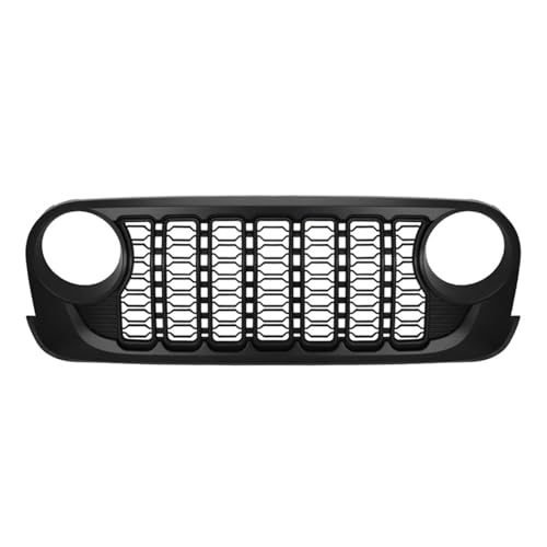 Calandre avant pour Jeep Wrangler JK JKU 2007-2017 Lantsun J400 grille noire en ABS
