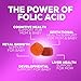 Folic Acid Gummies for Women 785 mcg, Essential Prenatal Vitamins for Mom & Baby, Vegan Folic Supplement Gummy, Daily Vitamin B9 Extra Strength Folate, Before During After Pregnancy - 60 Gummies